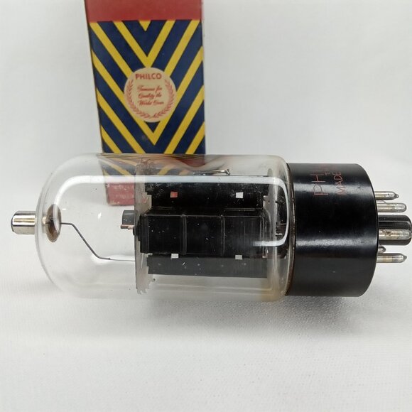 Mid Century Electronic Tube With Box Philco Model 6DQ6A NOS NIB 1950s - Picture 5 of 12